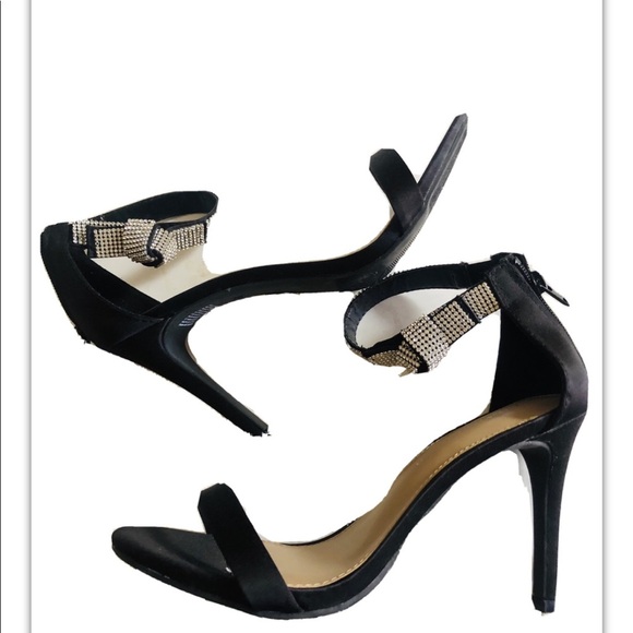 Christian Siriano Strappy Bling Open Toe Heels - Picture 2 of 7